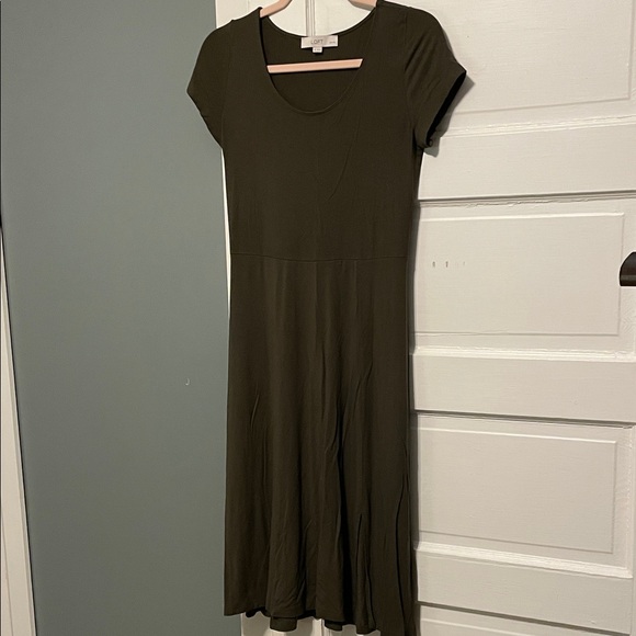 LOFT Dresses & Skirts - LOFT Olive Midi Dress